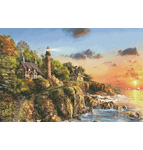 2067 Sunset at Craggy Point Counted Cross-stitch