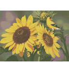 9711 Sunflowers and Finch Cross-stitch