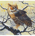9736 The Great Horned Owl Counted Cross-stitch