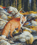 9752 Careful Stepper- Red Fox Cross-stitch