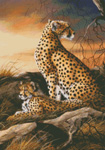 9754 Cheetahs at Dusk Cross-stitch
