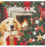 9757 The Red Gift Lab Pup Cross-stitch