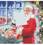 9768 Santa Checking his List Counted Cross-stitch KIT $ 15