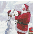 9769 Santa and Snowman Counted Cross-stitch