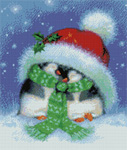 9821 Holiday Penguins [9821 Holiday Penguins]