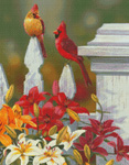 9825 Perched Pretty- Cardinals KIT $15