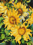 9992 Sunflowers Cross-stitch