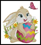 Cute Easter Bunny - Cross Stitch Chart