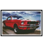 Ford Mustang - Cross Stitch Chart
