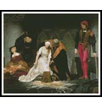 The Execution of Lady Jane Grey - Cross Stitch Chart