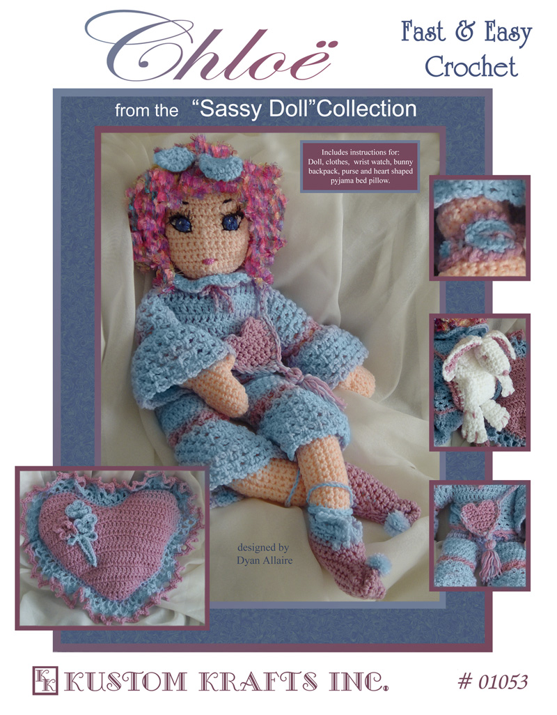 01053 Chloe Crochet Doll & Accessories - Click Image to Close