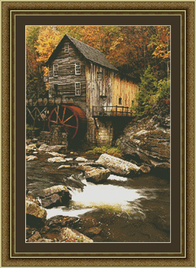 2039 Glade Creek Mill Cross-stitch - Click Image to Close