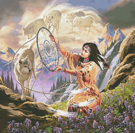 2060 Dreamcatcher Counted Cross-stitch - Click Image to Close