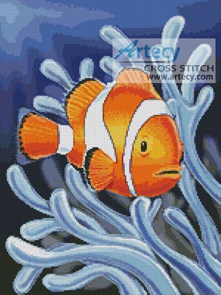 Clownfish 2 - Cross Stitch Chart - Click Image to Close