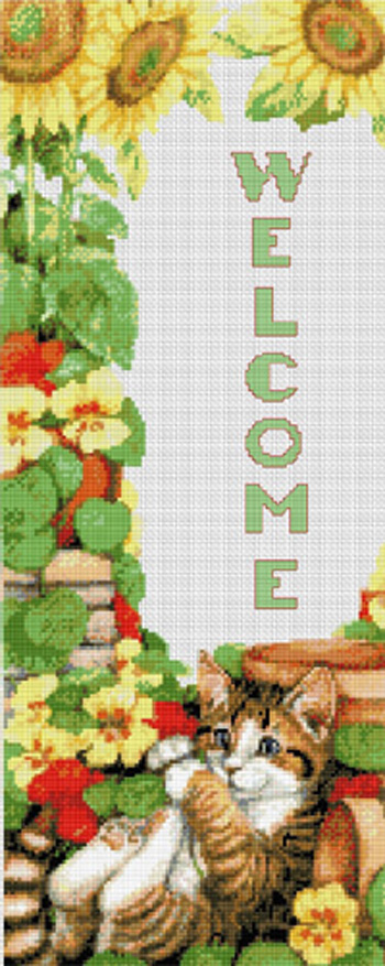 9006 Welcome KItty Banner - Click Image to Close