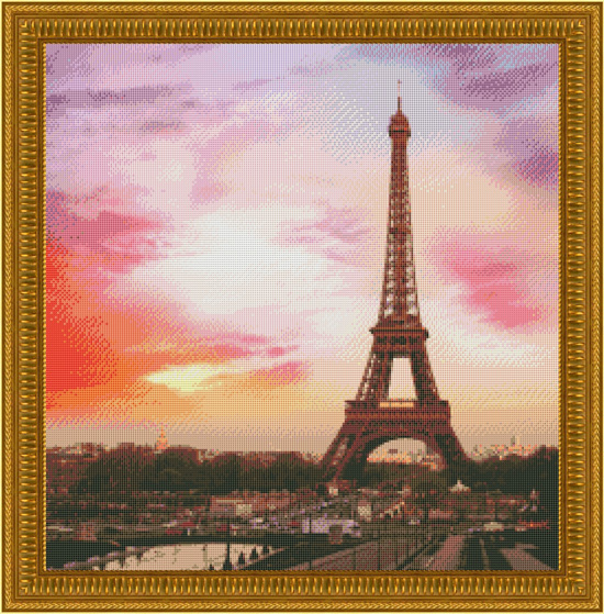 9718 Paris Cross-stitch - Click Image to Close