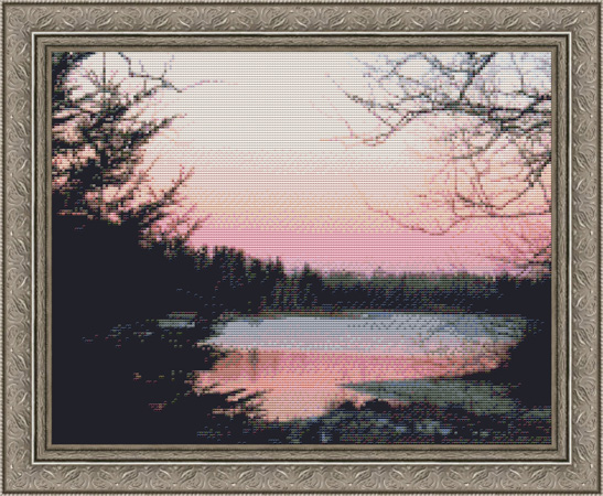 9730 Northern Sunset Cross-stitch - Click Image to Close