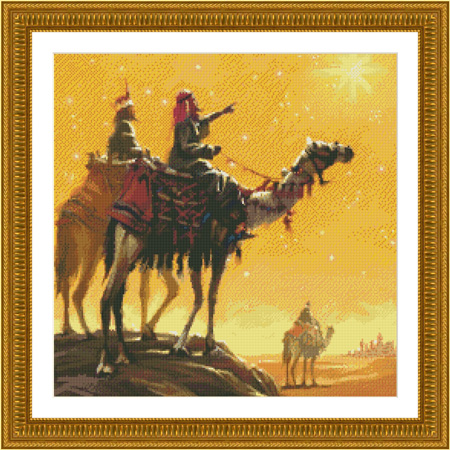 9763 Wise Men Counted Cross-stitch - Click Image to Close