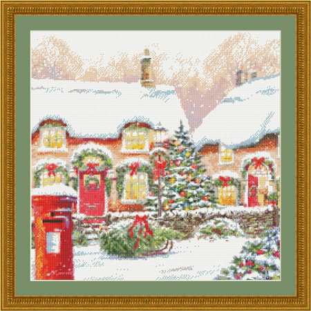 9767 Winter Cottages Counted Cross-stitch - Click Image to Close