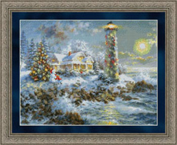 9804 Lighthouse Christmas - Click Image to Close
