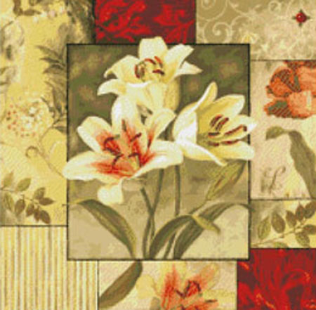 9811 Lilies Medley I - Click Image to Close