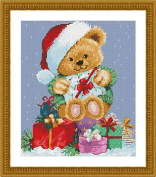 9828 Christmas Teddy - Click Image to Close