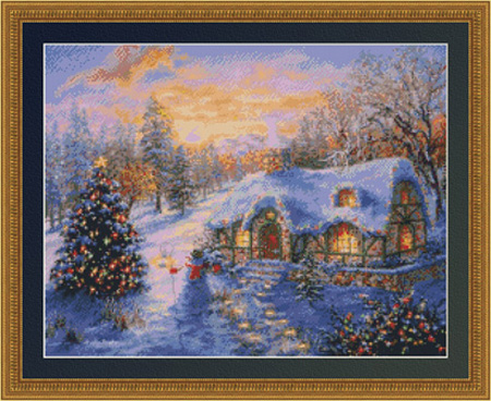 9972 Christmas Cottage - Click Image to Close