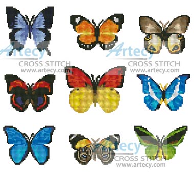 Butterfly Sampler - Cross Stitch Chart - Click Image to Close