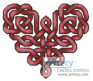 Celtic Heart - Cross Stitch Chart - Click Image to Close