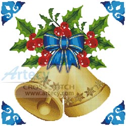 Christmas Bells - Cross Stitch Chart - Click Image to Close