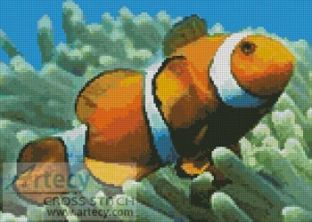 Clownfish - Cross Stitch Chart - Click Image to Close