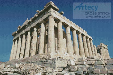 Parthenon - Cross Stitch Chart - Click Image to Close