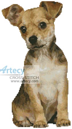 Puppy 2 - Cross Stitch Chart - Click Image to Close