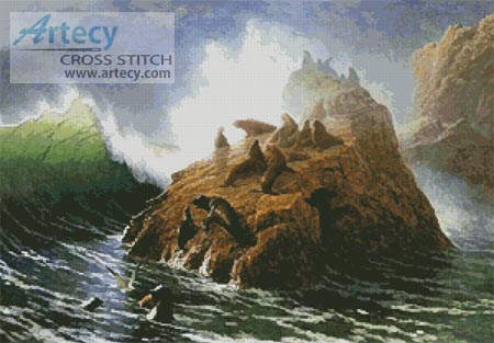 Seal Rock - Cross Stitch Chart - Click Image to Close