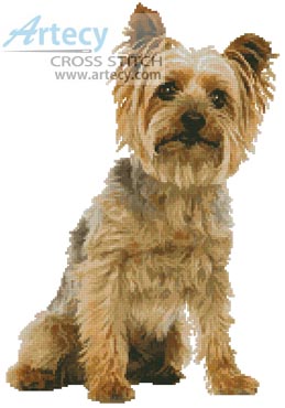 Silky Terrier - Cross Stitch Chart - Click Image to Close