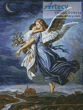 The Guardian Angel - Cross Stitch Chart - Click Image to Close