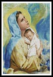 Mary and Baby Jesus - Cross Stitch Chart