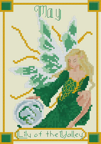 May "Lily of the Valley" Birthstone Fairy - PDF only