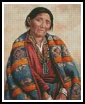 Navajo Indian Woman - Cross Stitch Chart