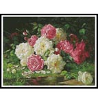 Still life with Roses 3 - Cross Stitch Chart