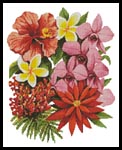 Tropical Flowers of Oz - Cross Stitch Chart